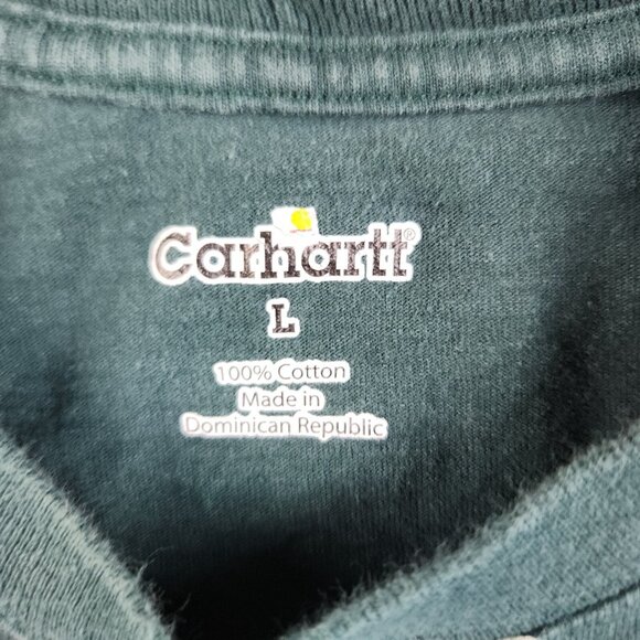 Carhartt Mechanic Gears Shirt Mens Large Crew Neck Long Sleeve Graphic Outdoors - Picture 6 of 10